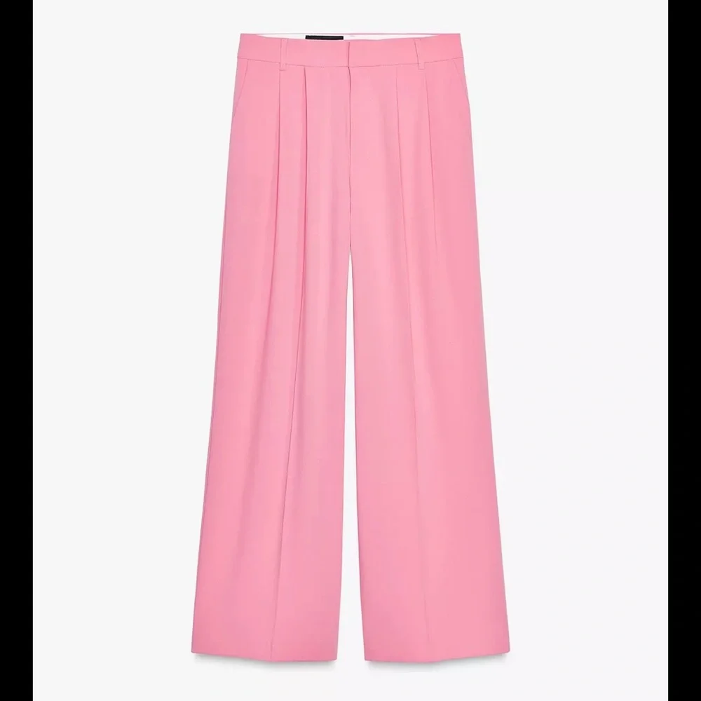 Zara Vibrant Pink Women's Trousers - Picture 2 of 3